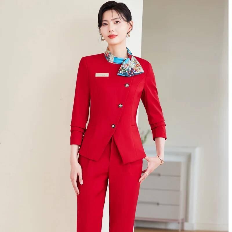 Women Formal Wear Business - حجم كبير أنماط رسمية أنيقة السراويل