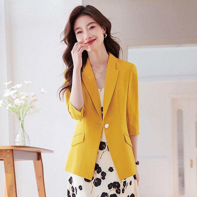 سترة نسائية للربيع والصيف، معط - مراجعة Women Formal Wear Business وسعره