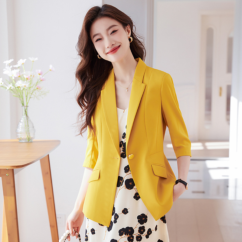 سترة نسائية للربيع والصيف، معط - مراجعة Women Formal Wear Business وسعره