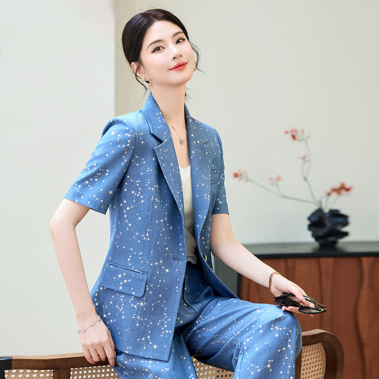 بدلة نسائية أنيقة جديدة للصيف  - مراجعة Yellow Formal Wear Women وسعره