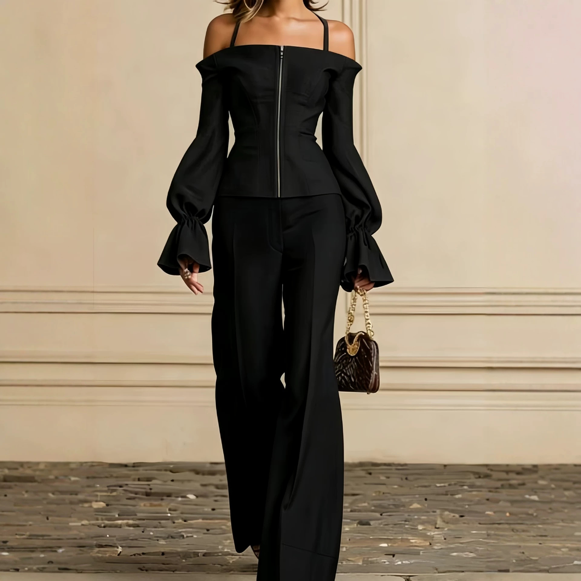 طقم بنطلون من قطعتين للنساء، ب - مراجعة Formal Attire Woman وسعره