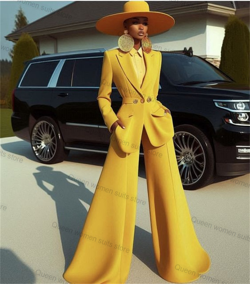 الأصفر القطن المرأة البدلة مجم - مراجعة Yellow Formal Wear Women وسعره